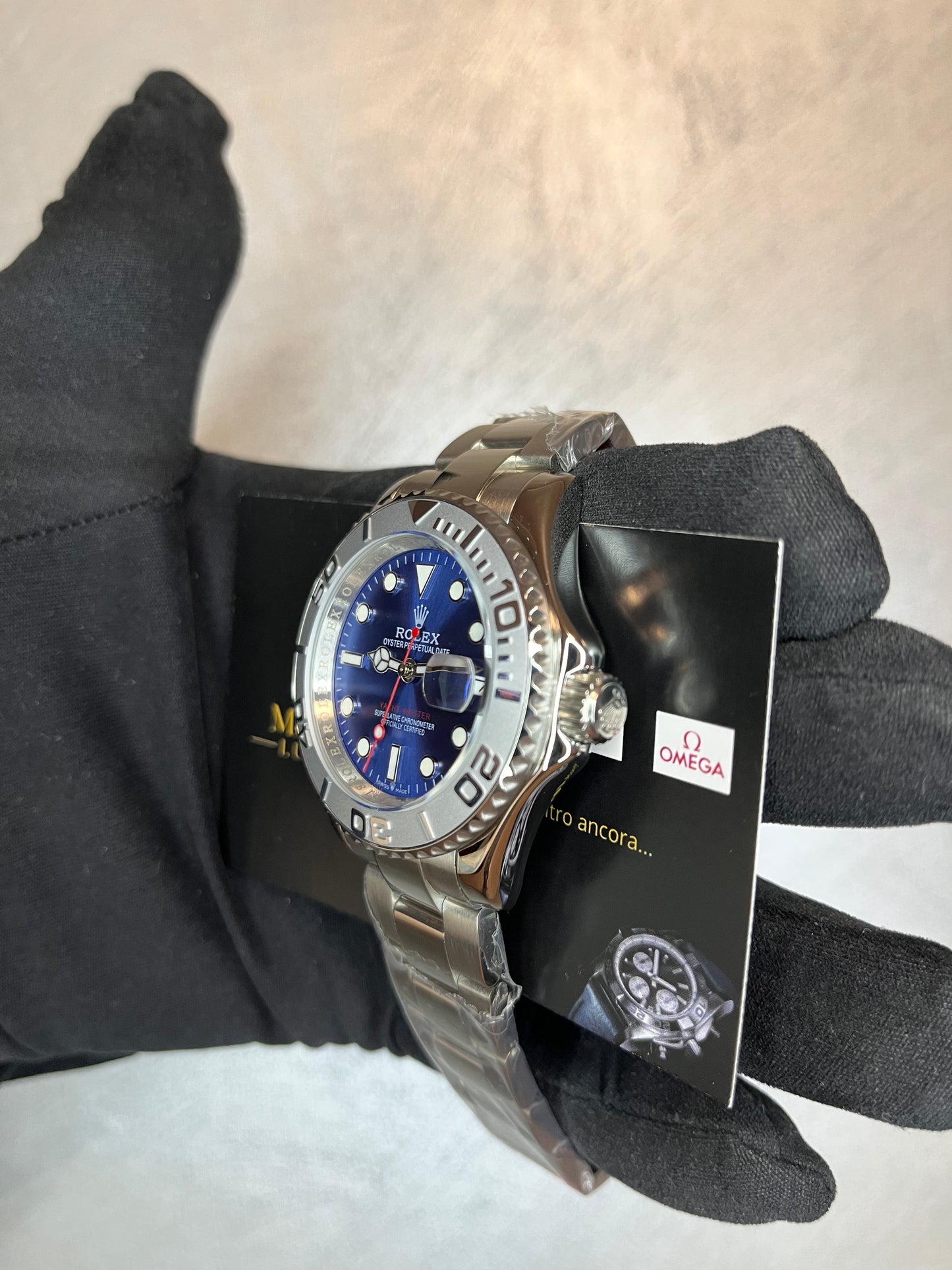 ROLEX YACHTMASTER ACCIAIO QUADRANTE BLU
