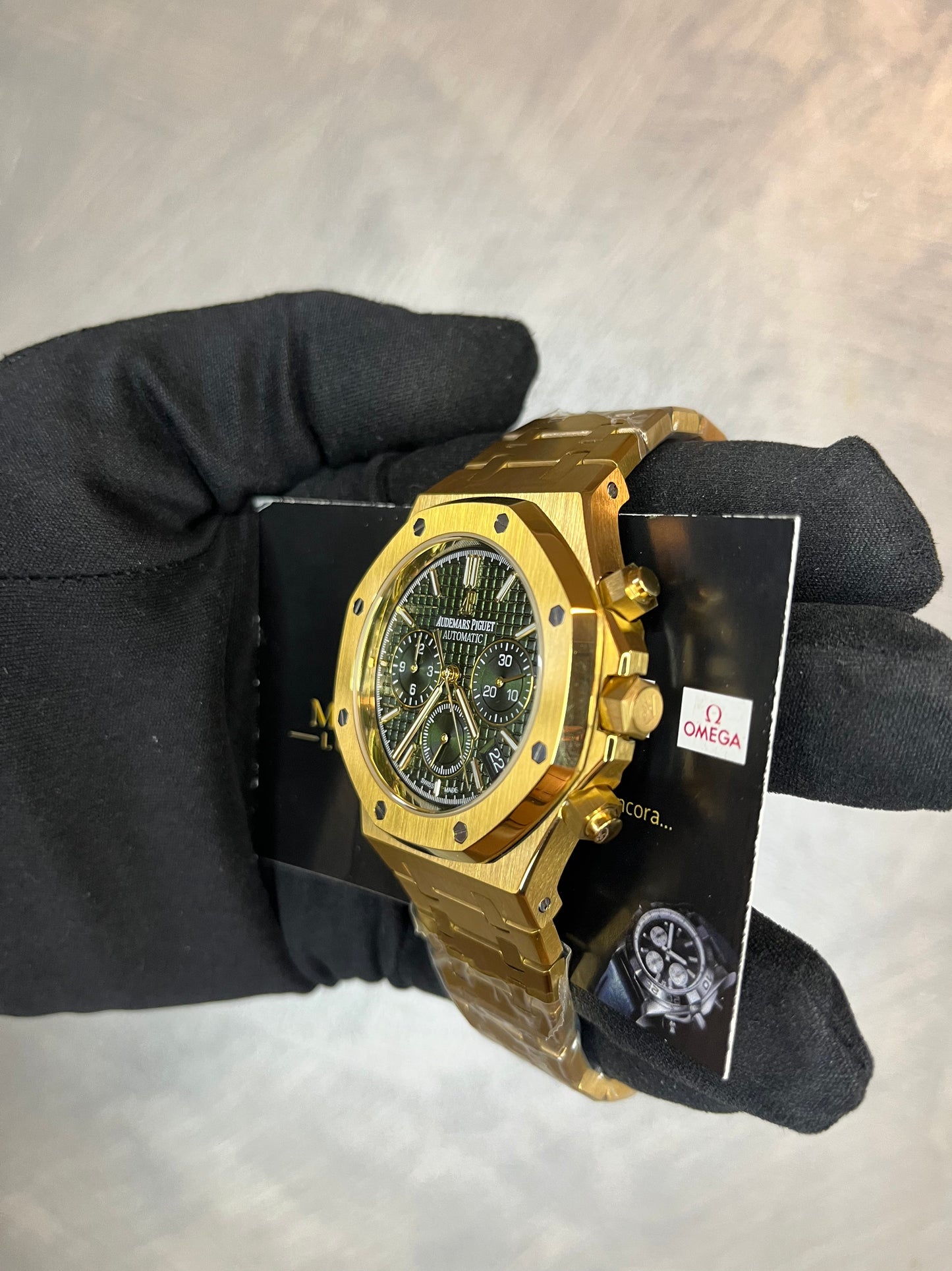 AUDEMARS PIGUET ROYAL OAK CHRONO ORO GIALLO QUADRANTE VERDE