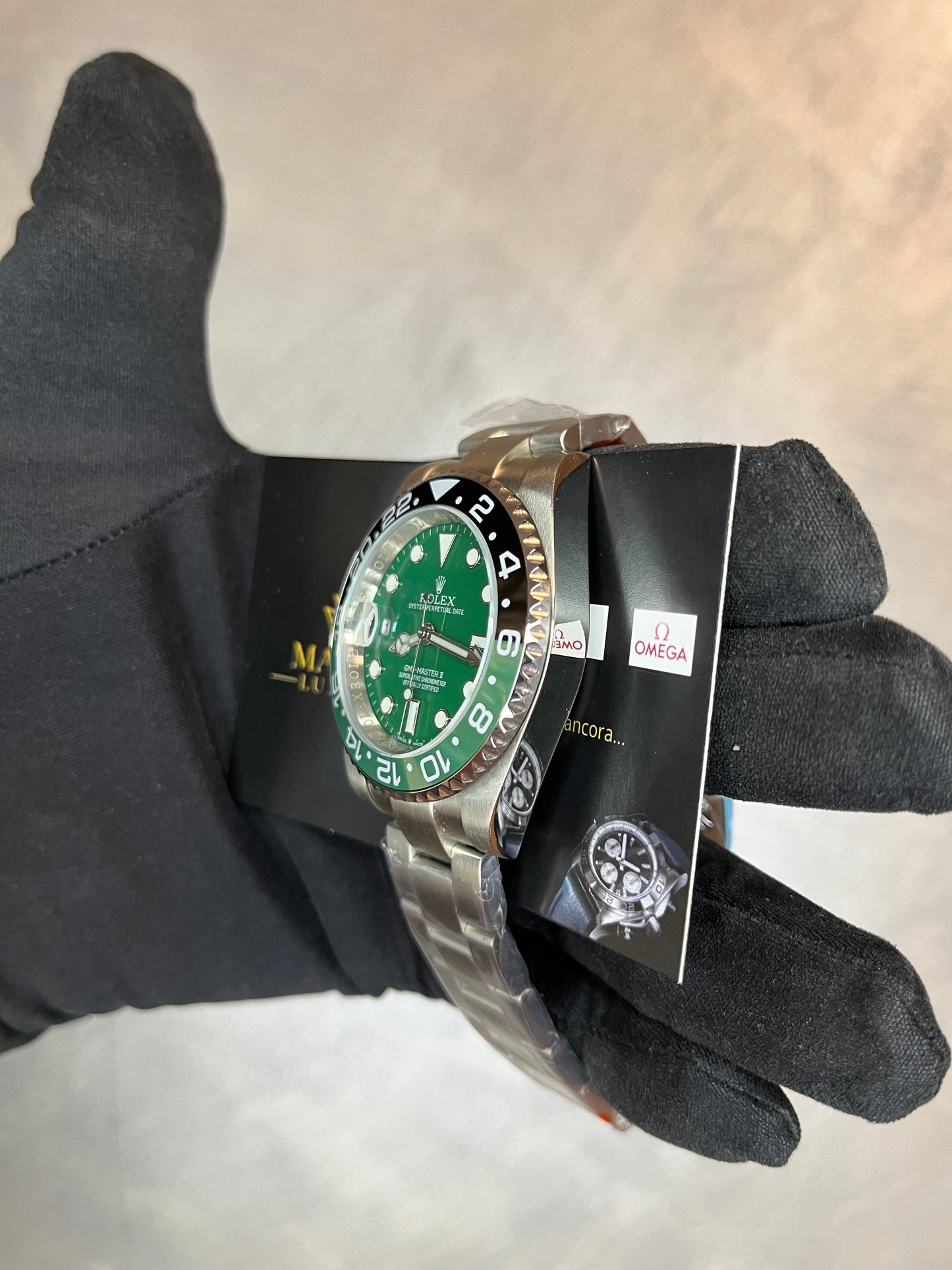 ROLEX GMT MASTER OYSTER SPRITE QUADRANTE VERDE