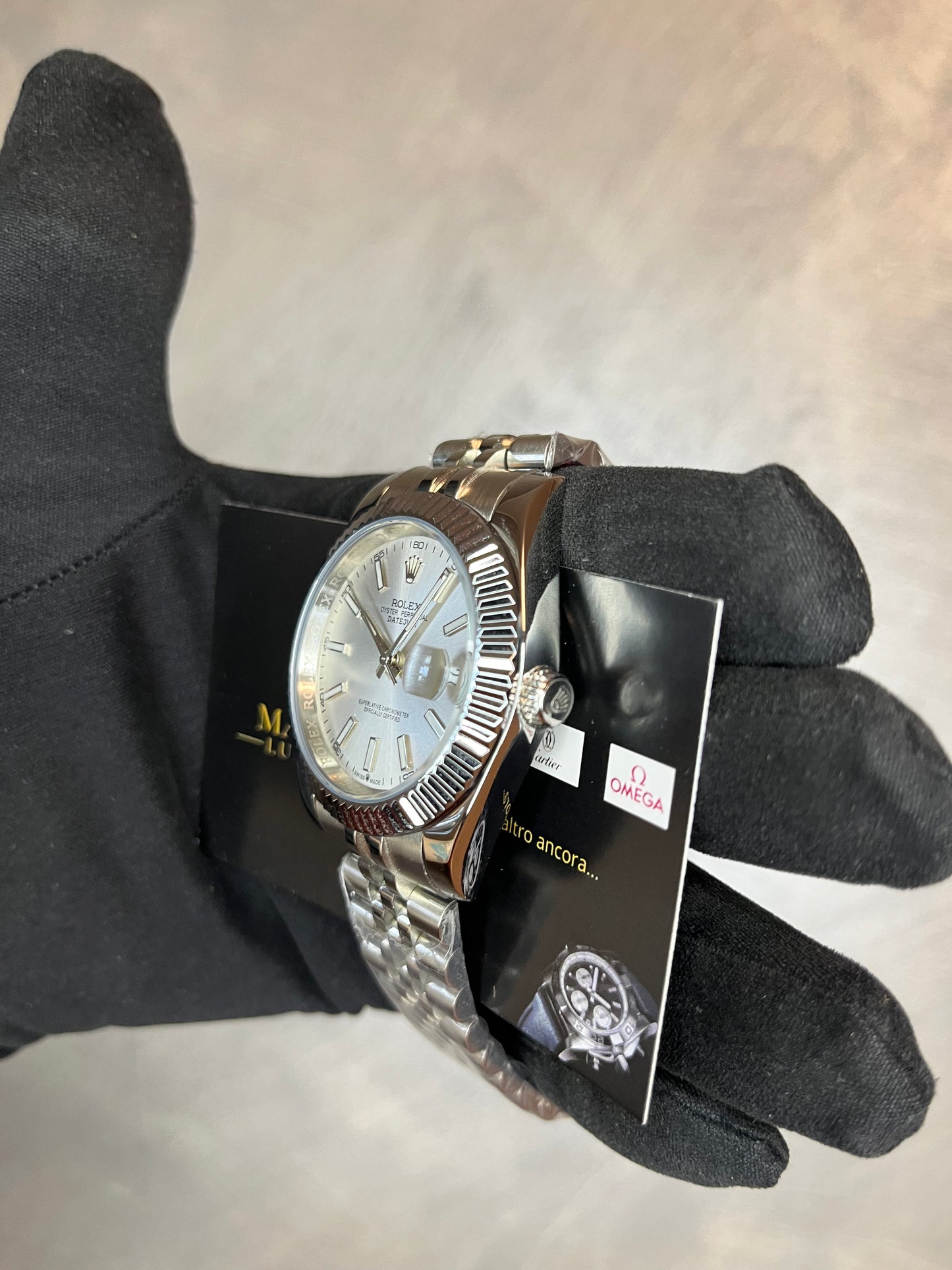 ROLEX DATEJUST CINTURINO JUBILEE QUADRANTE ARGENTO