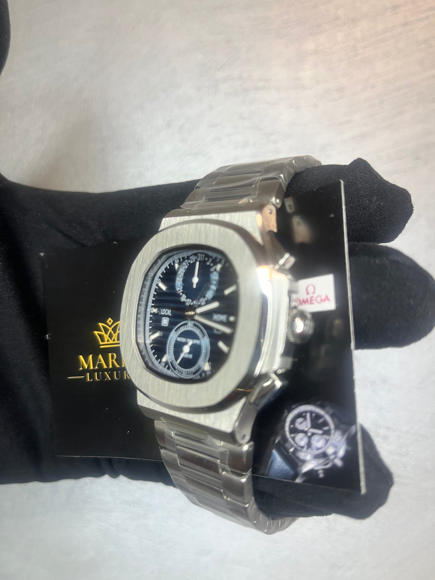 PATEK PHILIPPE NAUTILUS CRONOGRAPH ACCIAIO QUADRANTE BLU