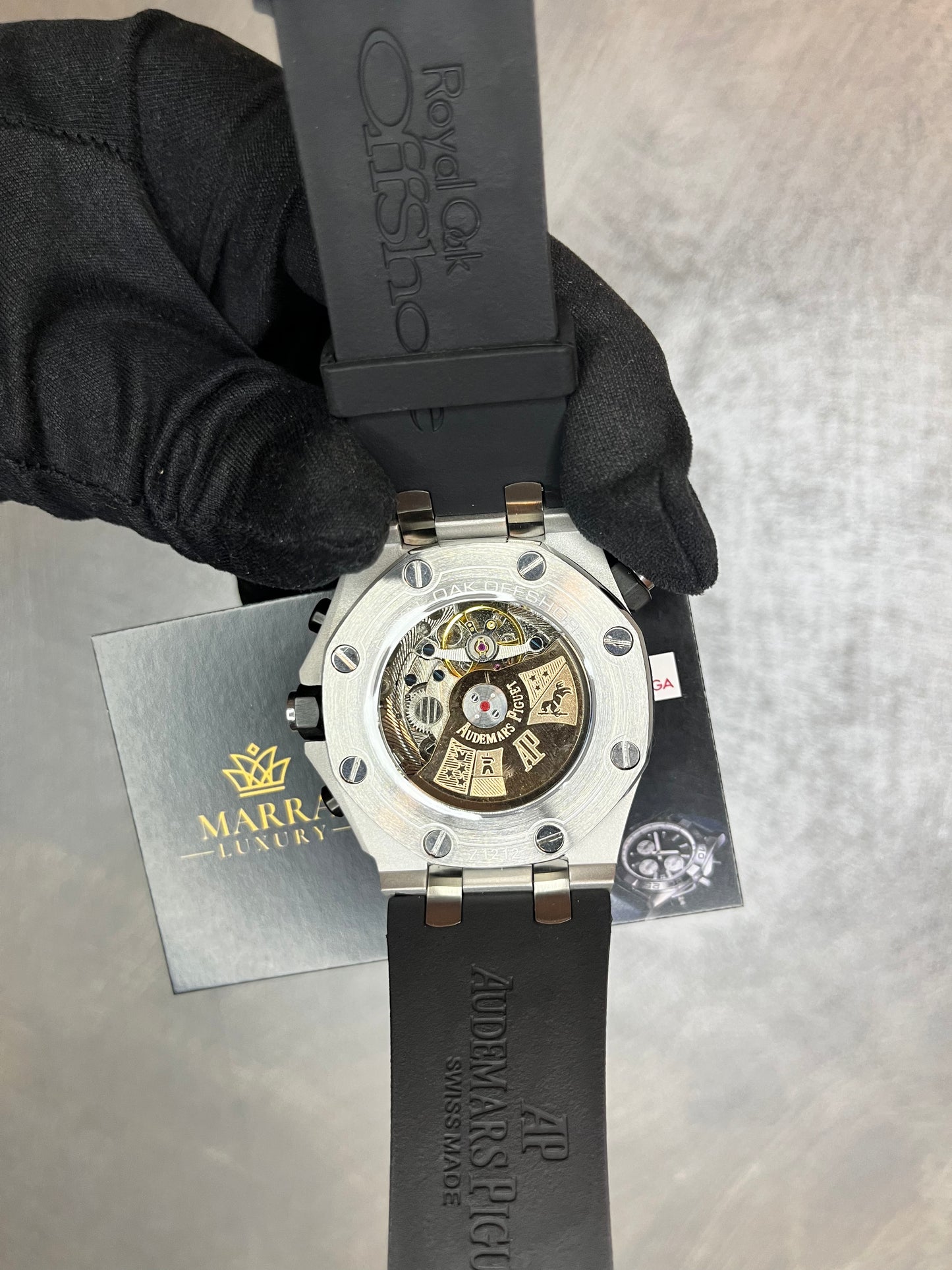 AUDEMARS PIGUET ROYAL OAK OFFSHORE CINTURINO IN CAUCCIÙ NERO