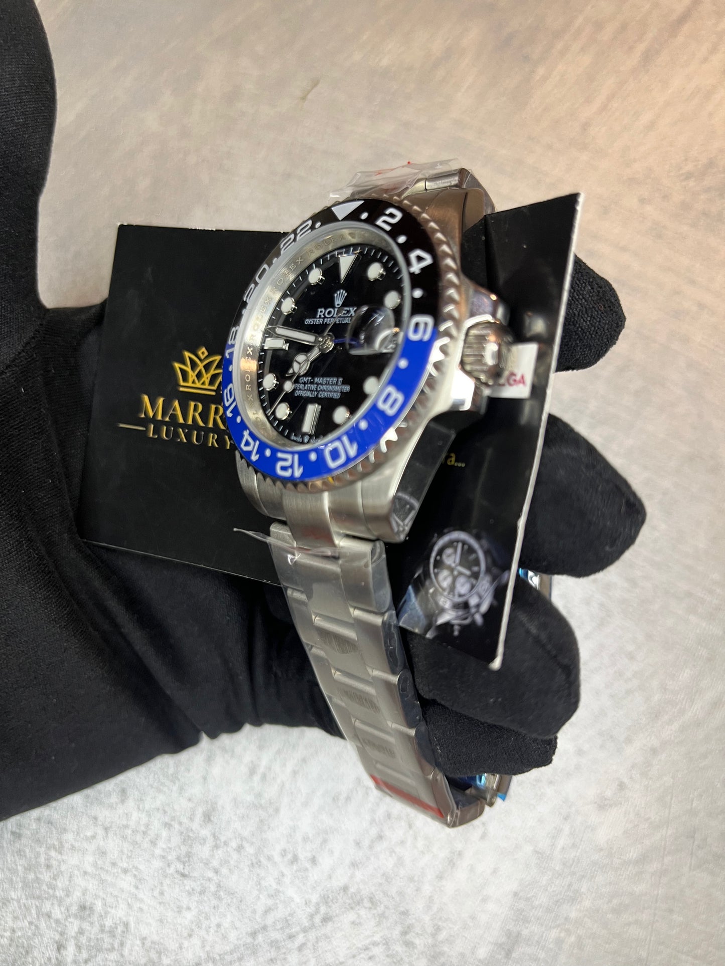 ROLEX GMT MASTER BATMAN OYSTER BLU E NERO