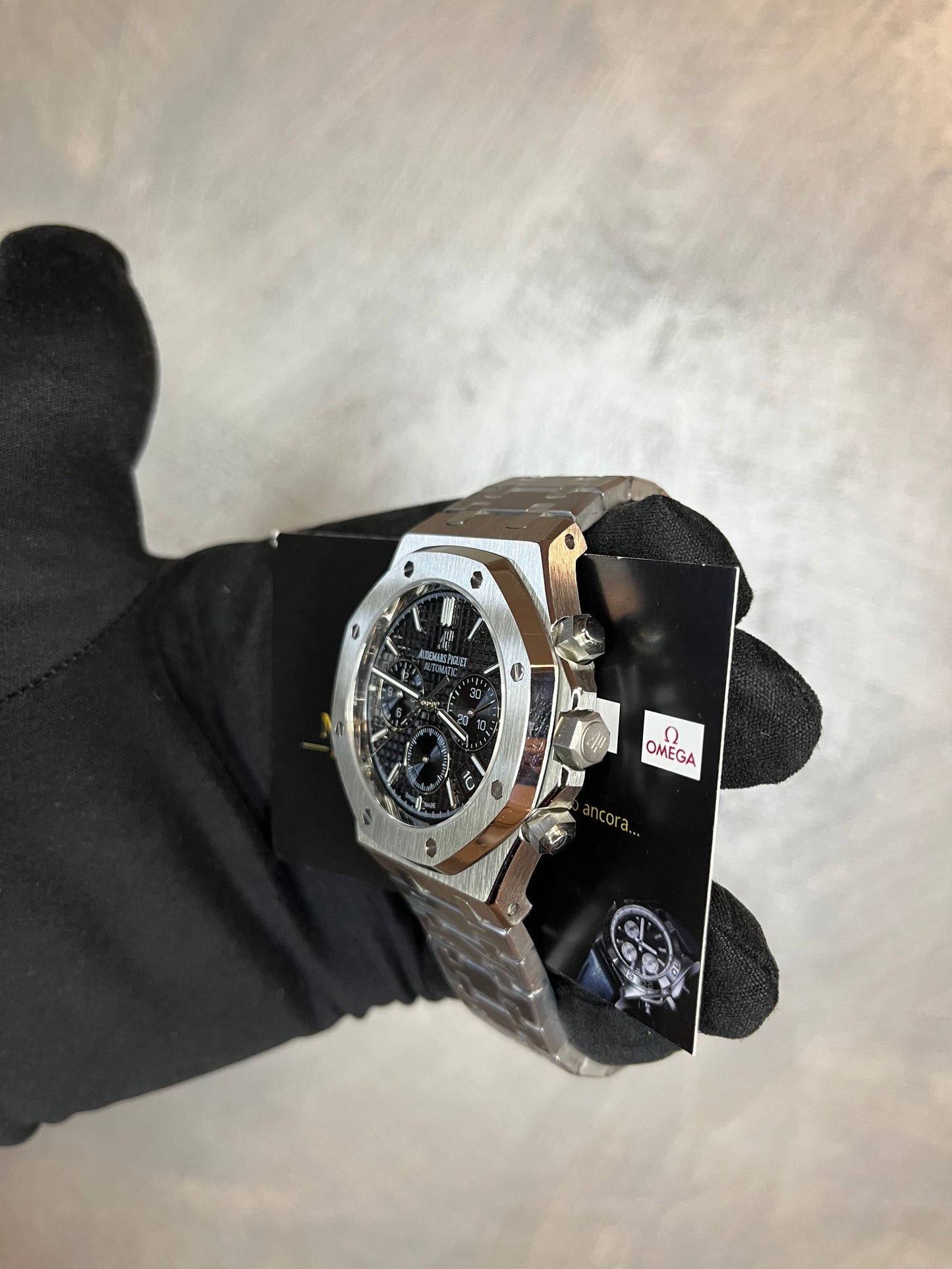 AUDEMARS PIGUET ROYAL OAK CHRONO ACCIAIO QUADRANTE NERO