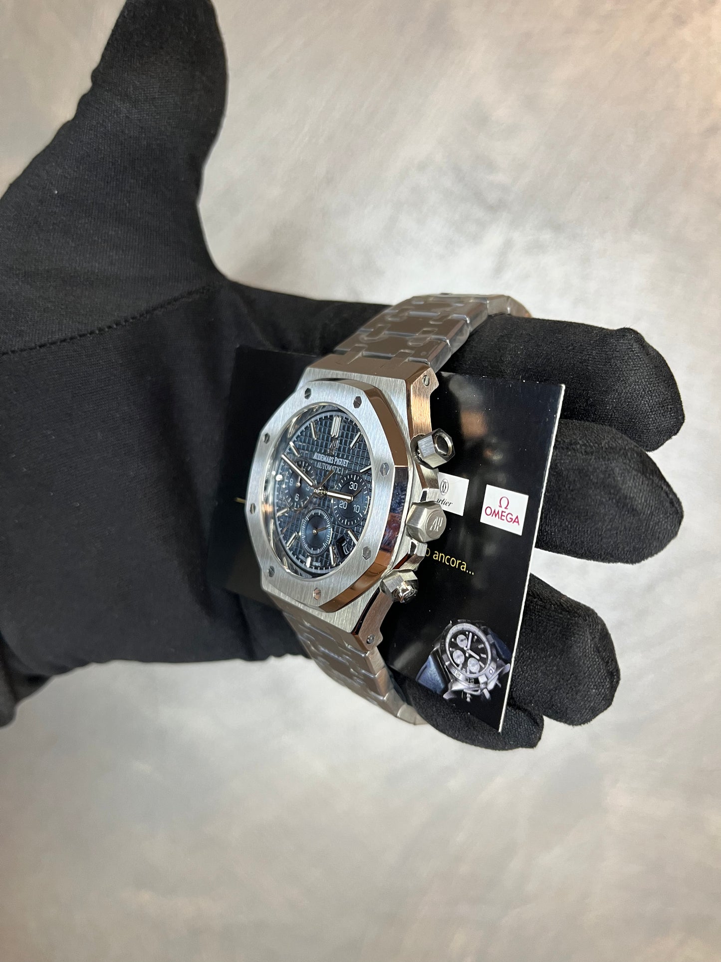 AUDEMARS PIGUET ROYAL OAK CHRONO ACCIAIO QUADRANTE BLU