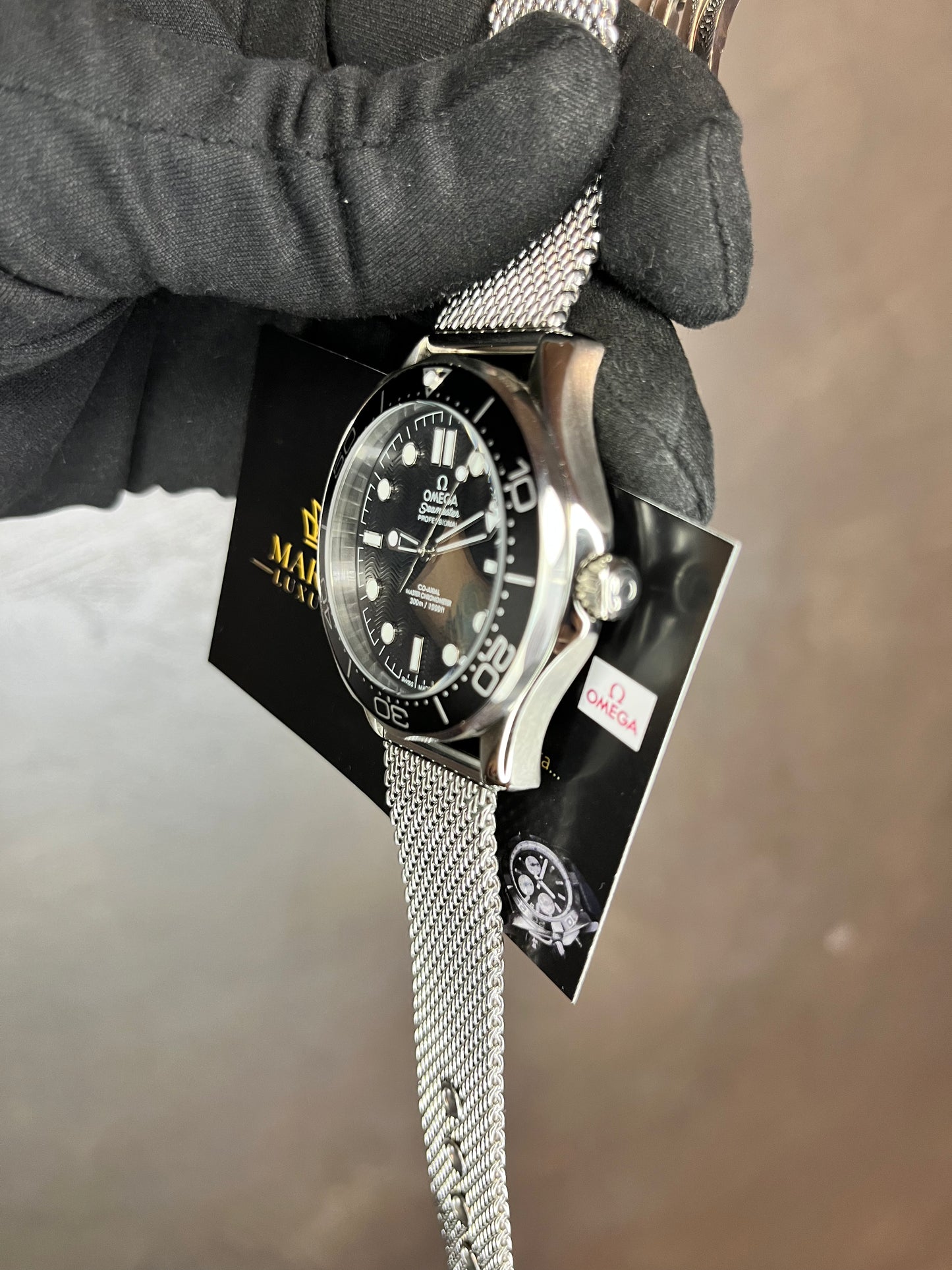 OMEGA SEAMASTER QUADRANTE NERO MAGLIA MILANO