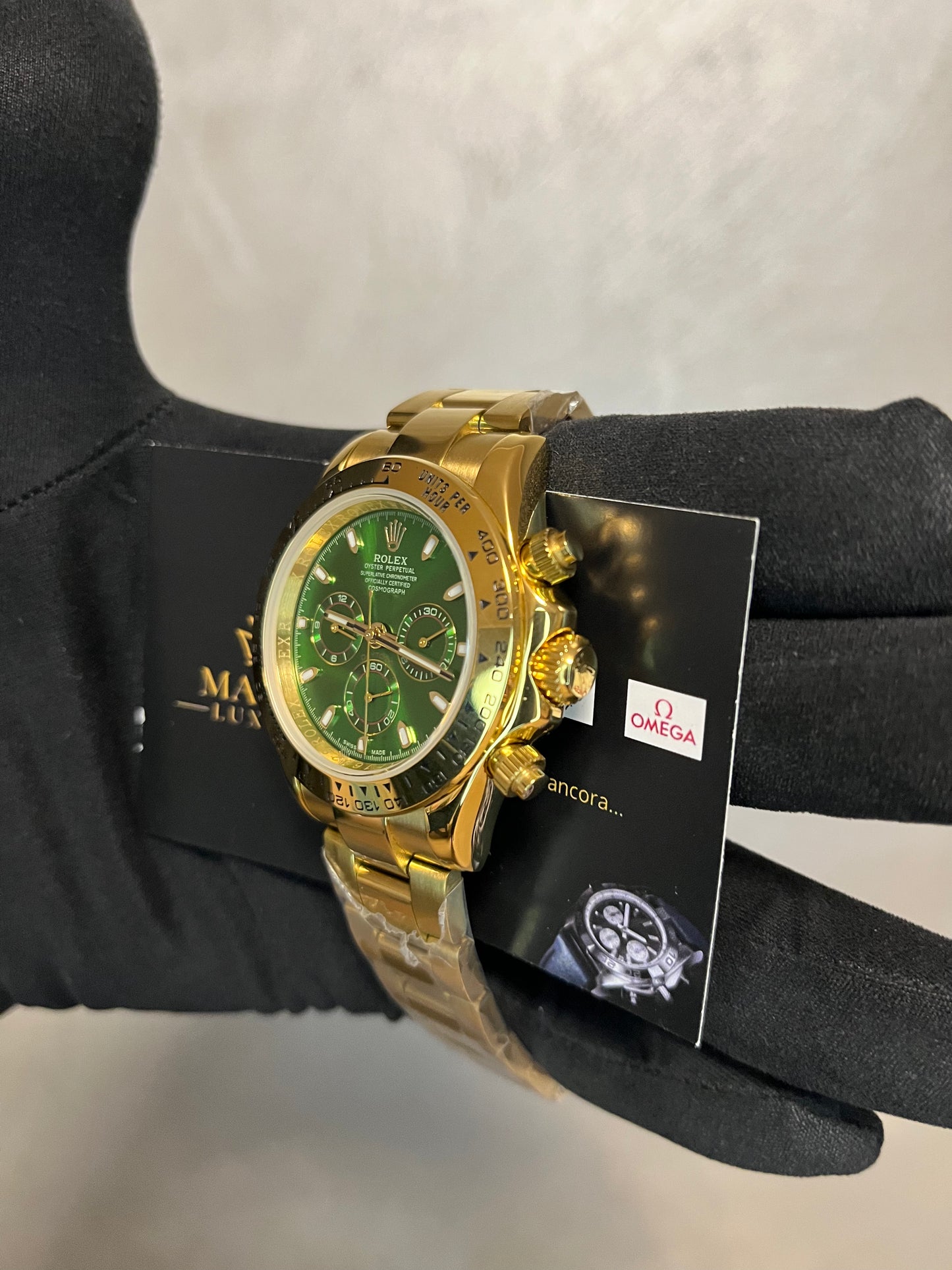 ROLEX DAYTONA JOHN MAYER ORO GIALLO QUADRANTE VERDE