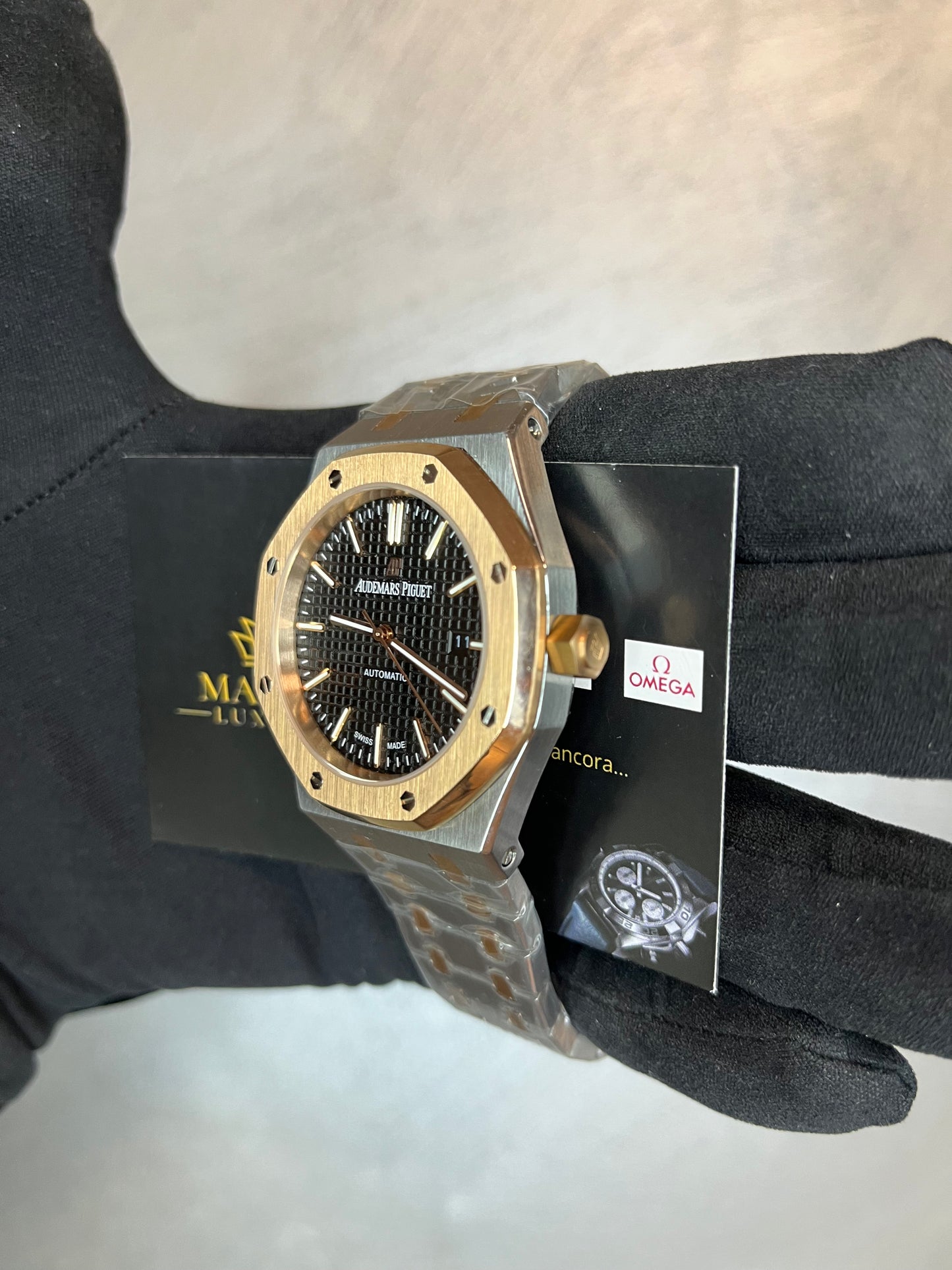 AUDEMARS PIGUET ROYAL OAK ACCIAIO E ORO QUADRANTE NERO