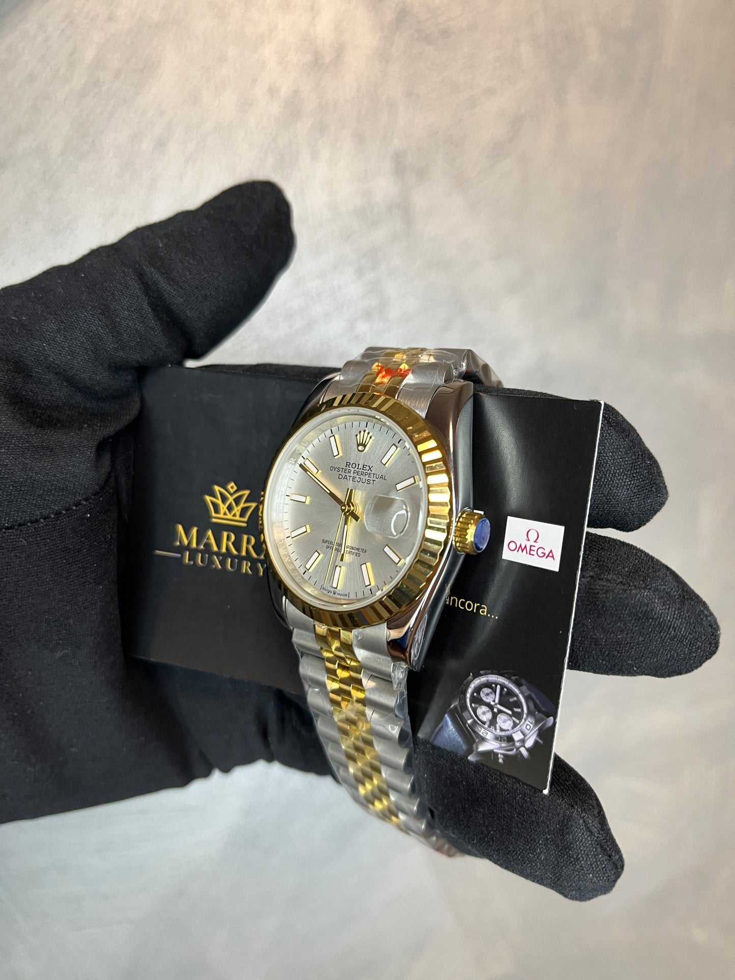 ROLEX DATEJUST JUBILEE QUADRANTE CHAMPAGNE ACCIAIO E ORO