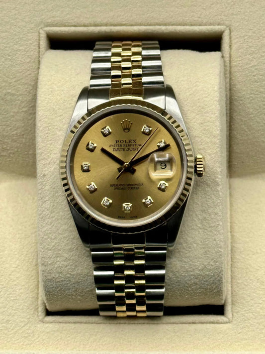 Rolex Datejust 36 Jubilee Quadrante Champagne Oro e Acciaio