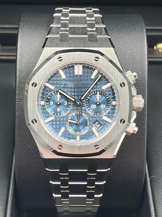 Audemars Piguet Royal Oak Cronograph Acciaio Quadrante Blu