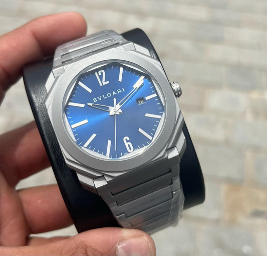 Bulgari Octo Finissimo Acciaio Quadrante Blu