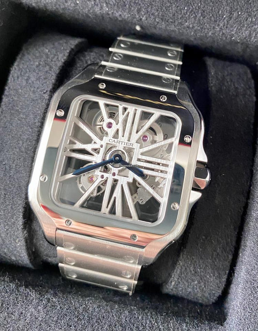 Cartier Santos Acciaio Skeleton