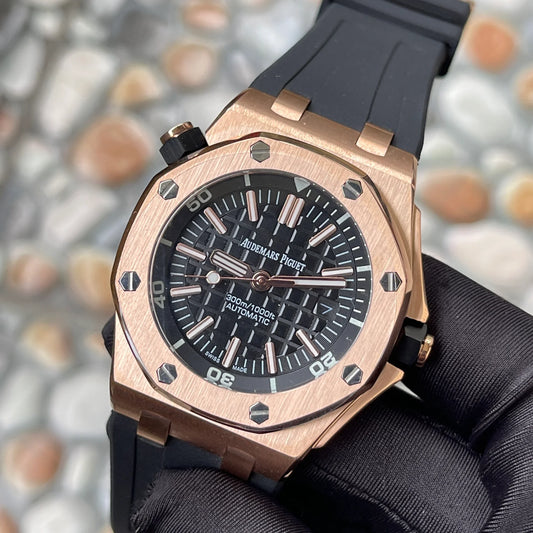 Audemars Piguet Royal Oak Offshore Oro rosa Quadrante Nero