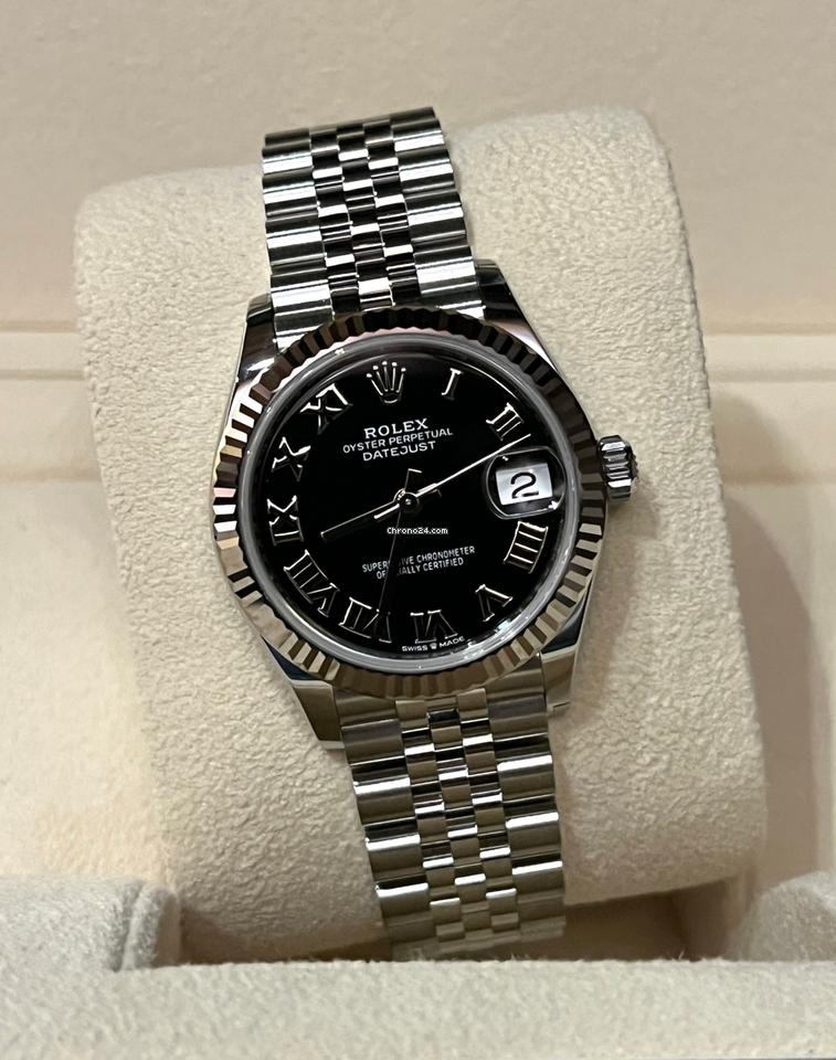 Rolex Datejust 31 Quadrante Nero Jubilee Roman