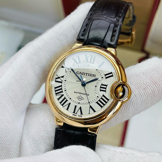 Cartier Ballon Bleu Oro Quadrante Bianco