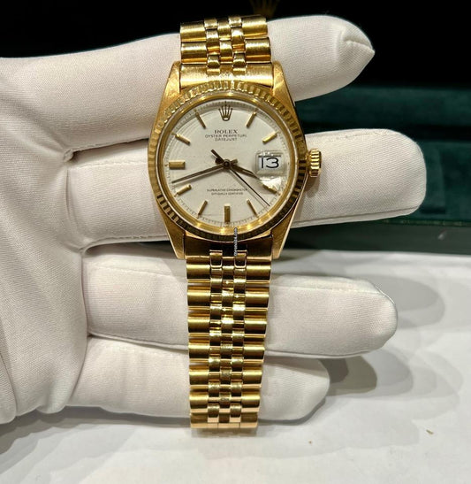 Rolex Datejust Oyster Perpetual 36 Oro Quadrante Panna