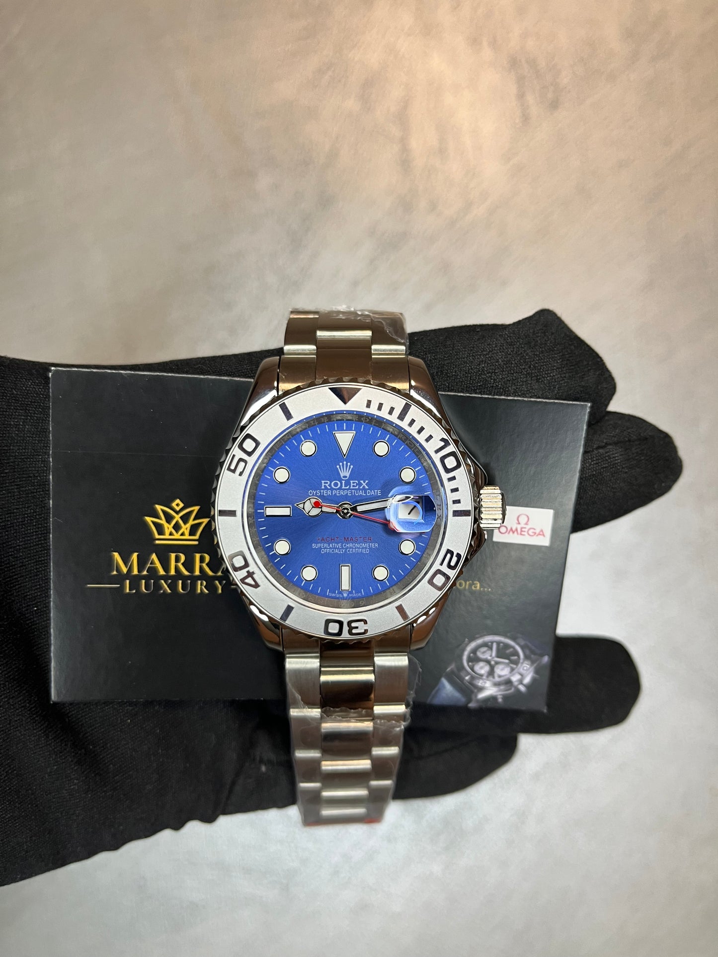 ROLEX YACHTMASTER ACCIAIO QUADRANTE BLU