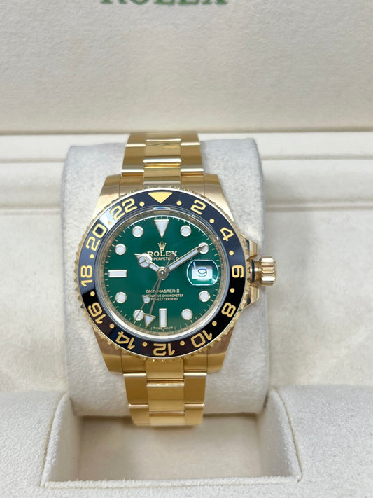 Rolex GMT Master Oyster Oro Quadrante Verde