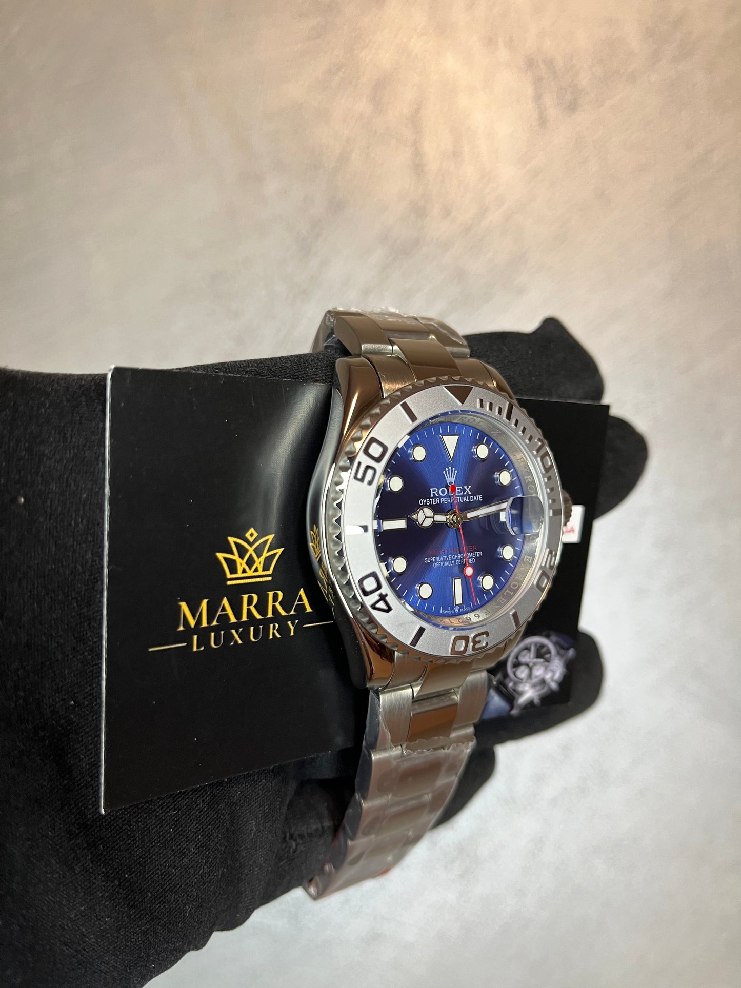 ROLEX YACHTMASTER ACCIAIO QUADRANTE BLU