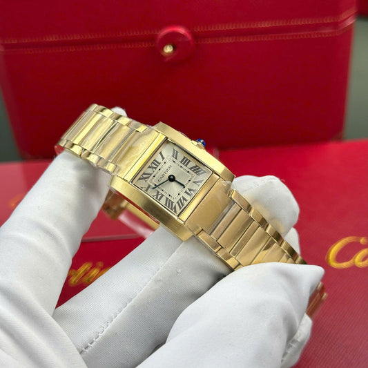 Cartier Tank Lady Oro Quadrante Bianco