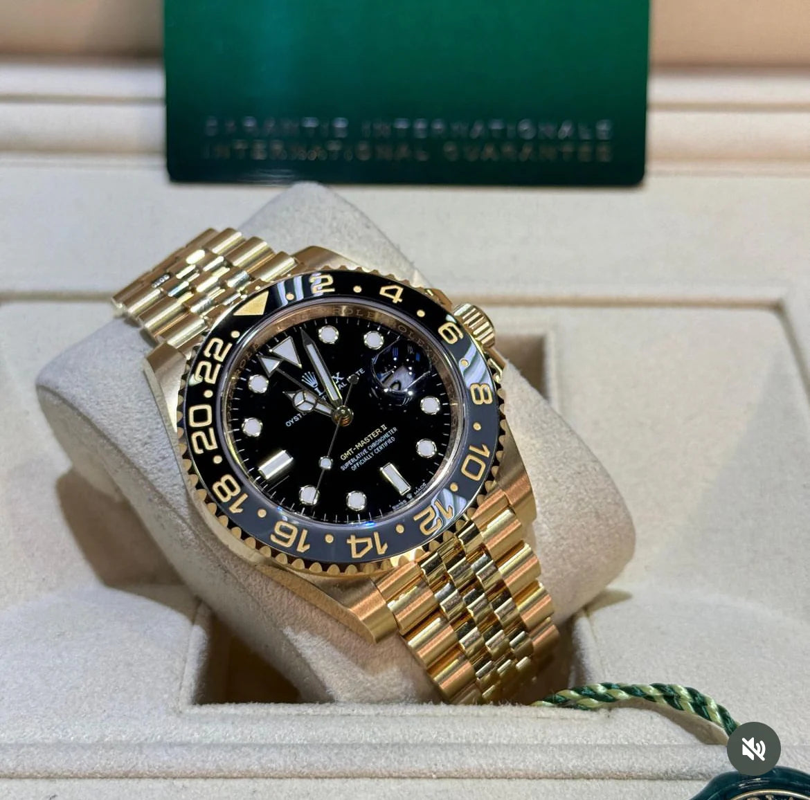 Rolex GMT Master Jubilee Oro Ghiera e Quadrante Nero