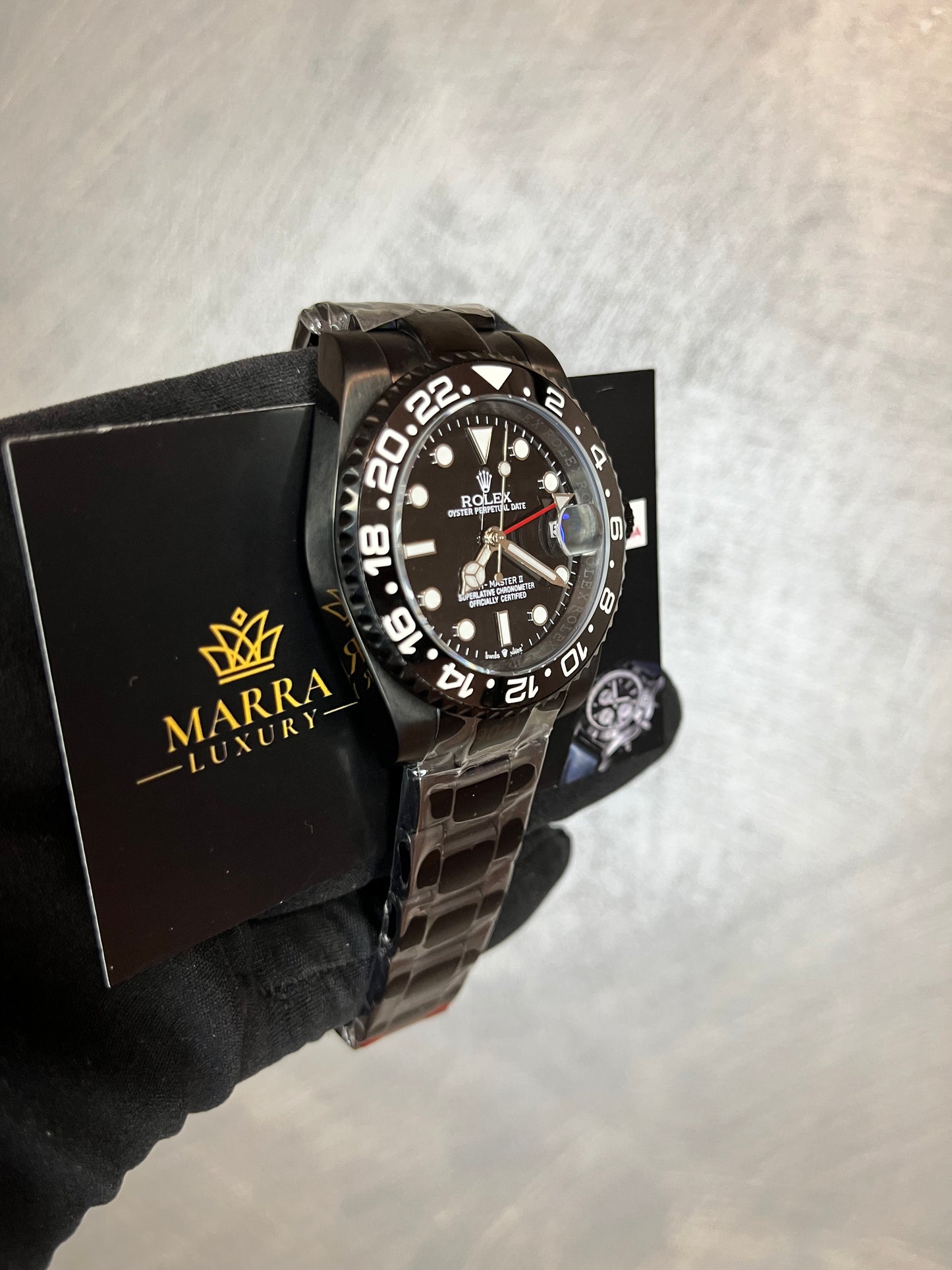 ROLEX GMT MASTER TOTAL BLACK