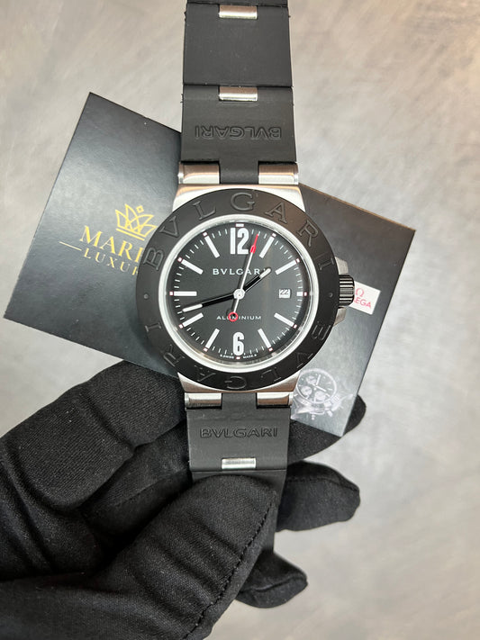 BULGARI ALUMINIUM NERO QUADRANTE NERO