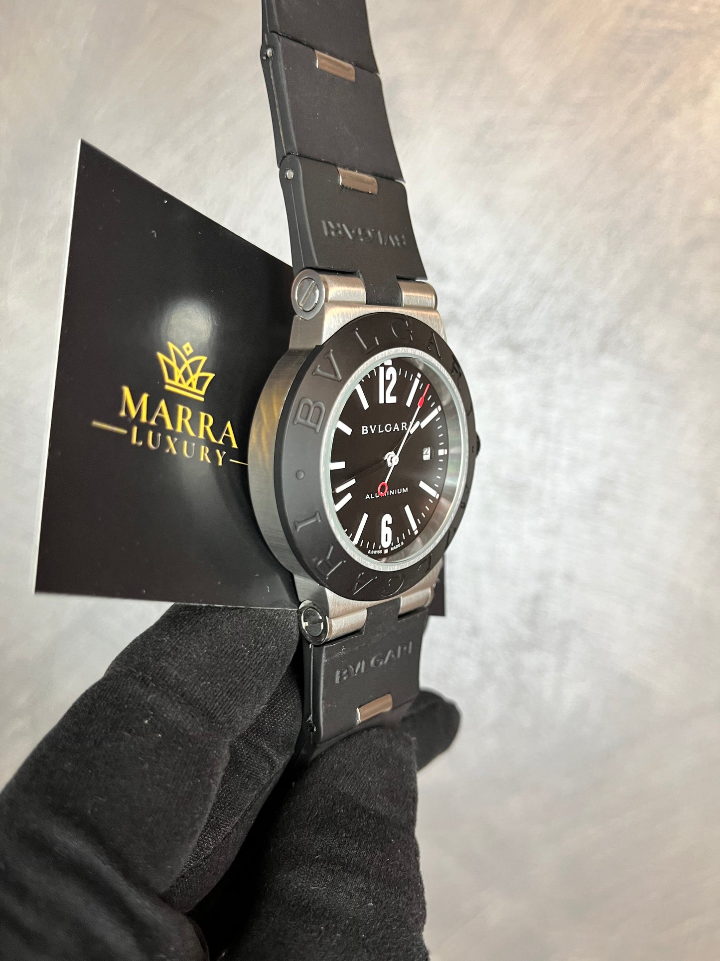 BULGARI ALUMINIUM NERO QUADRANTE NERO
