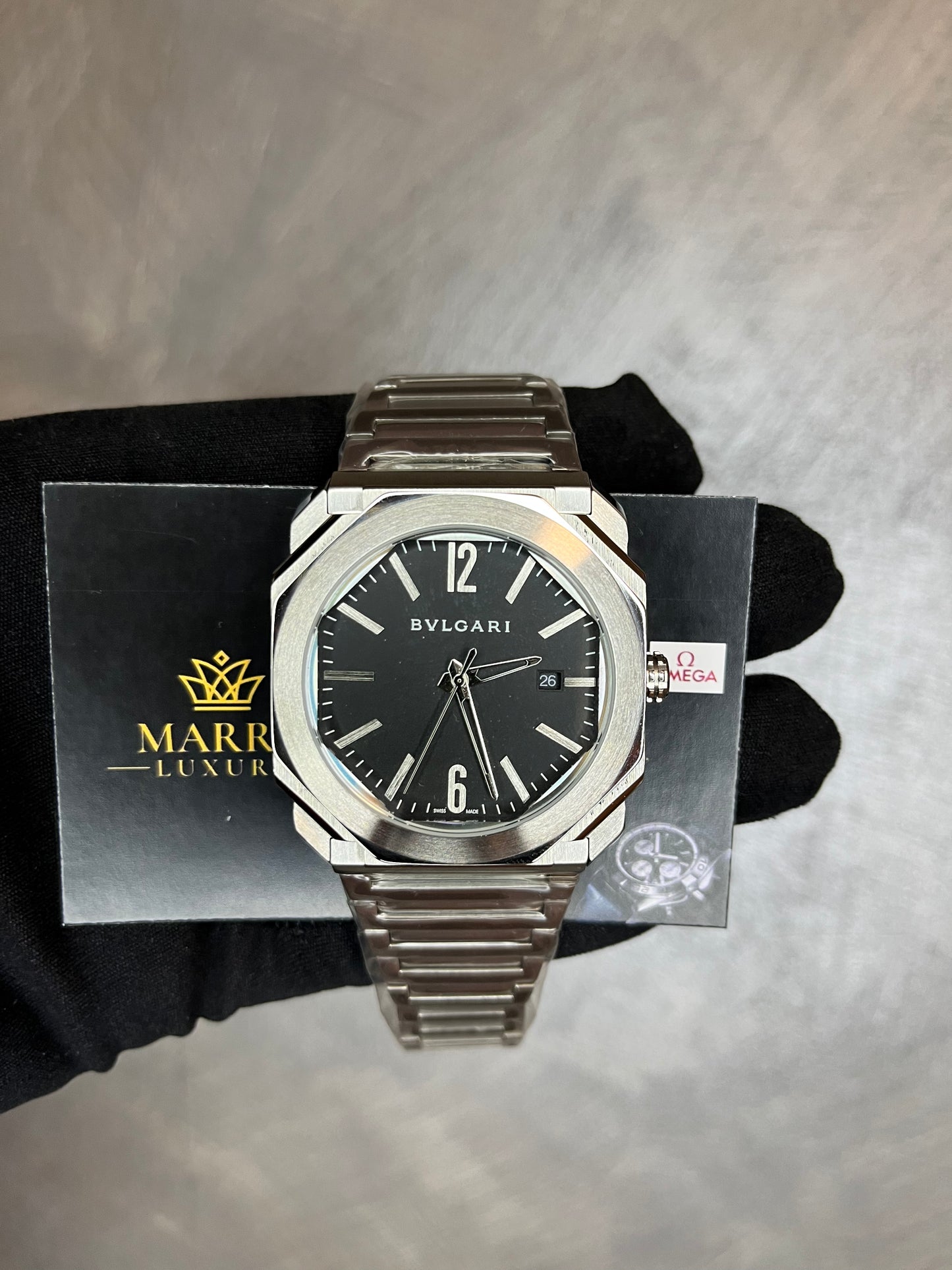 BULGARI OCTO ACCIAIO QUADRANTE NERO