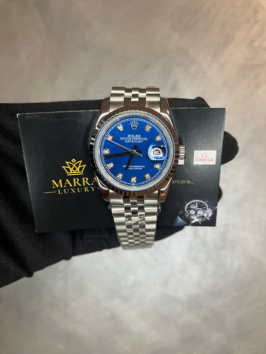 ROLEX DATEJUST JUBILEE QUADRANTE BLU CON BRILLANTINI