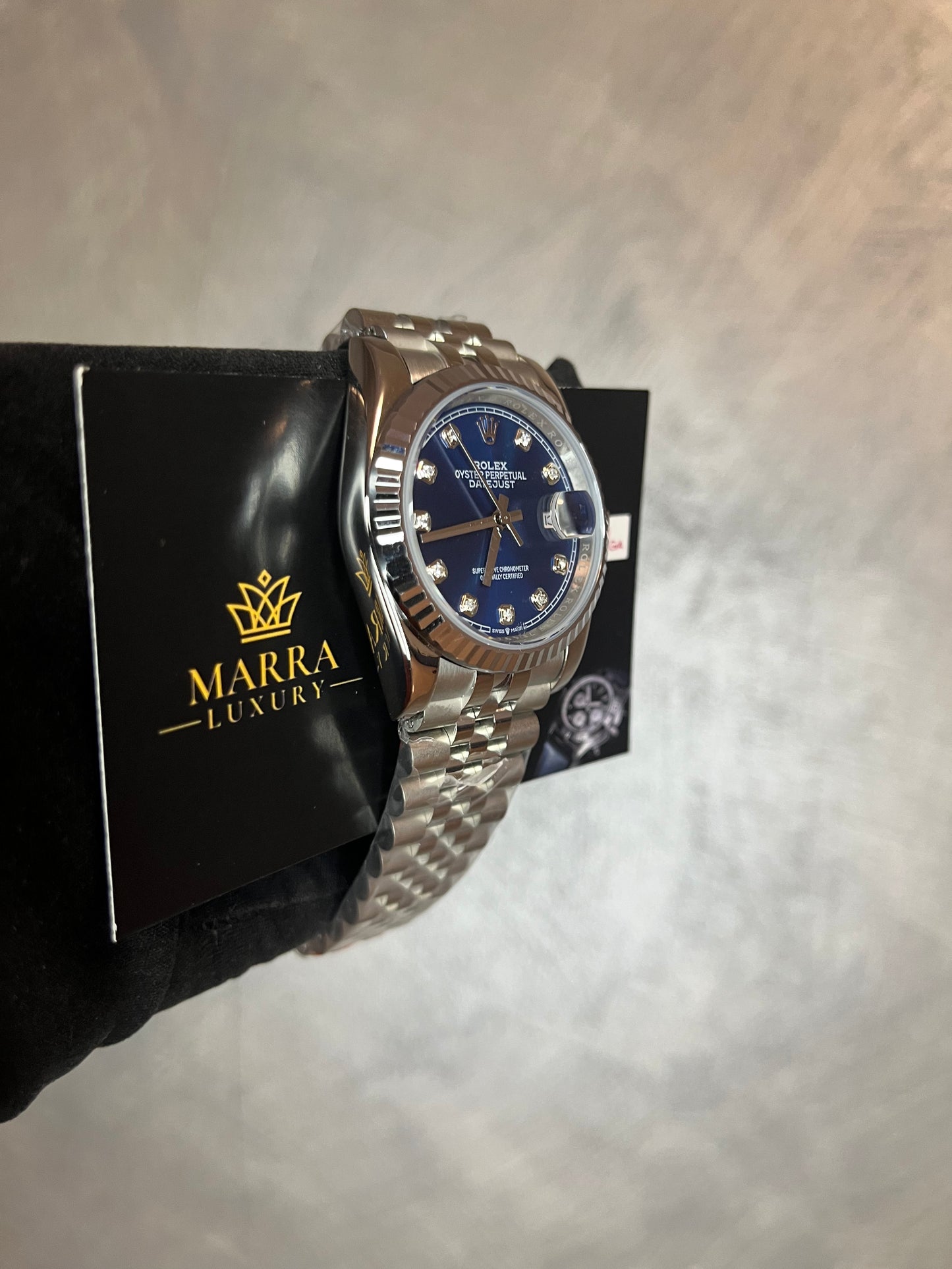 ROLEX DATEJUST JUBILEE QUADRANTE BLU CON BRILLANTINI