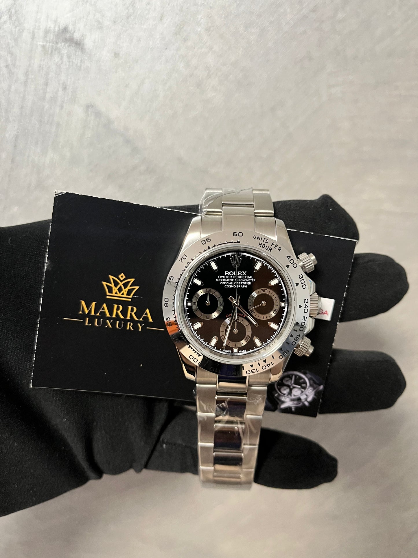 ROLEX DAYTONA ACCIAIO CON QUADRANTE NERO