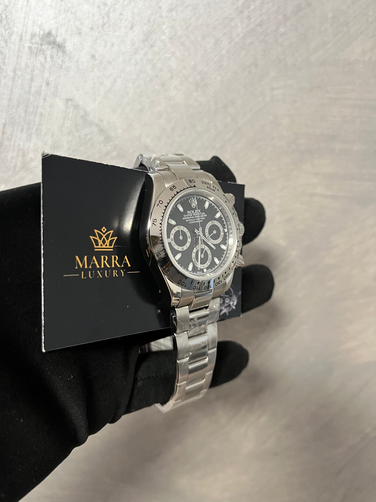 ROLEX DAYTONA ACCIAIO CON QUADRANTE NERO