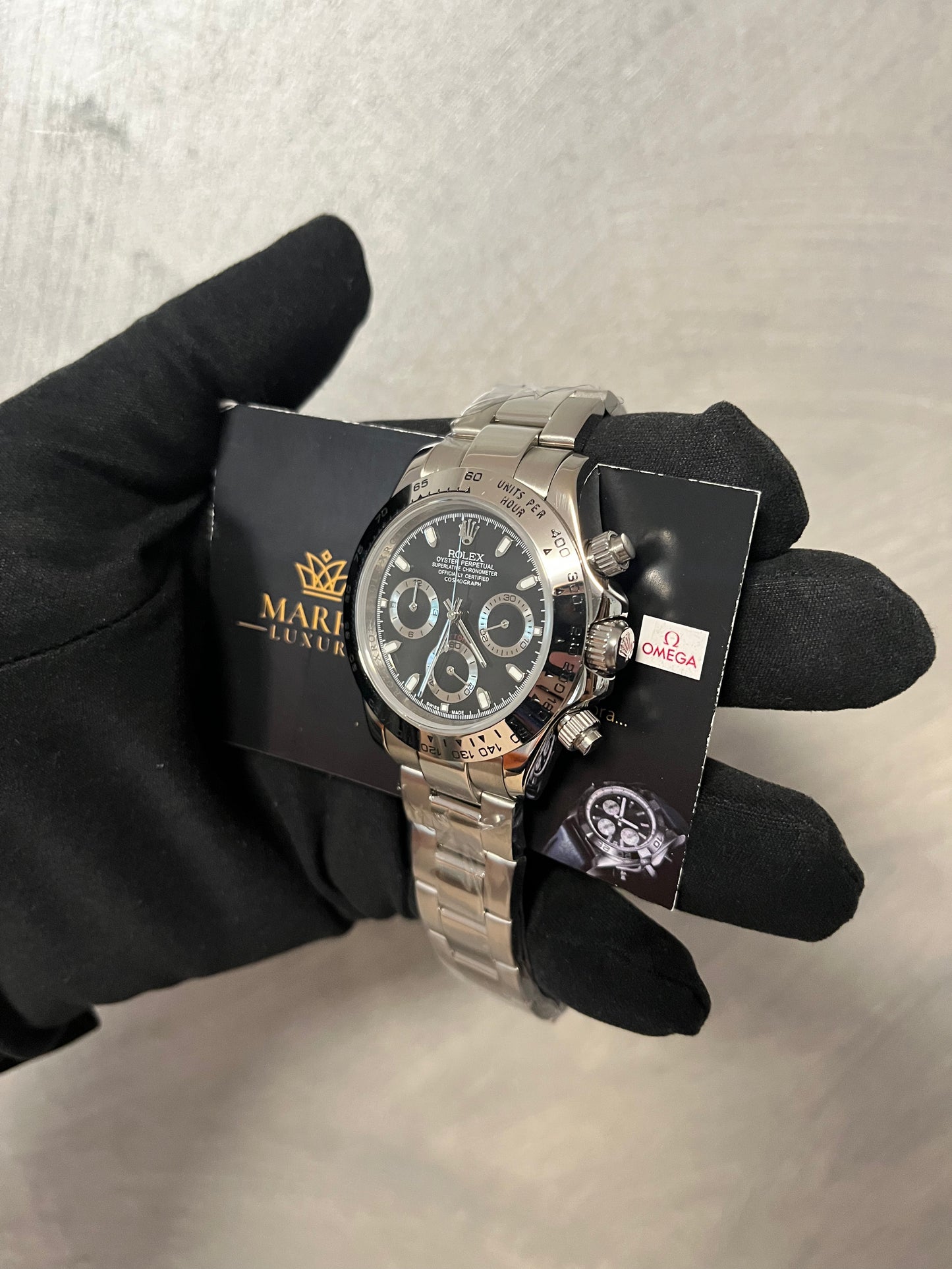 ROLEX DAYTONA ACCIAIO CON QUADRANTE NERO