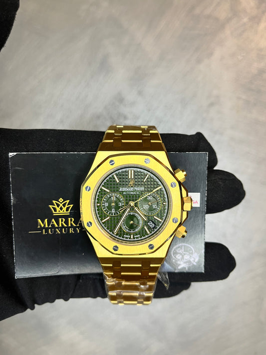 AUDEMARS PIGUET ROYAL OAK CHRONO ORO QUADRANTE VERDE