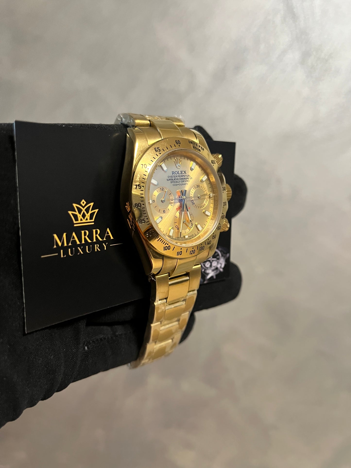 ROLEX DAYTONA CINTURINO CASSA E QUADRANTE IN ORO