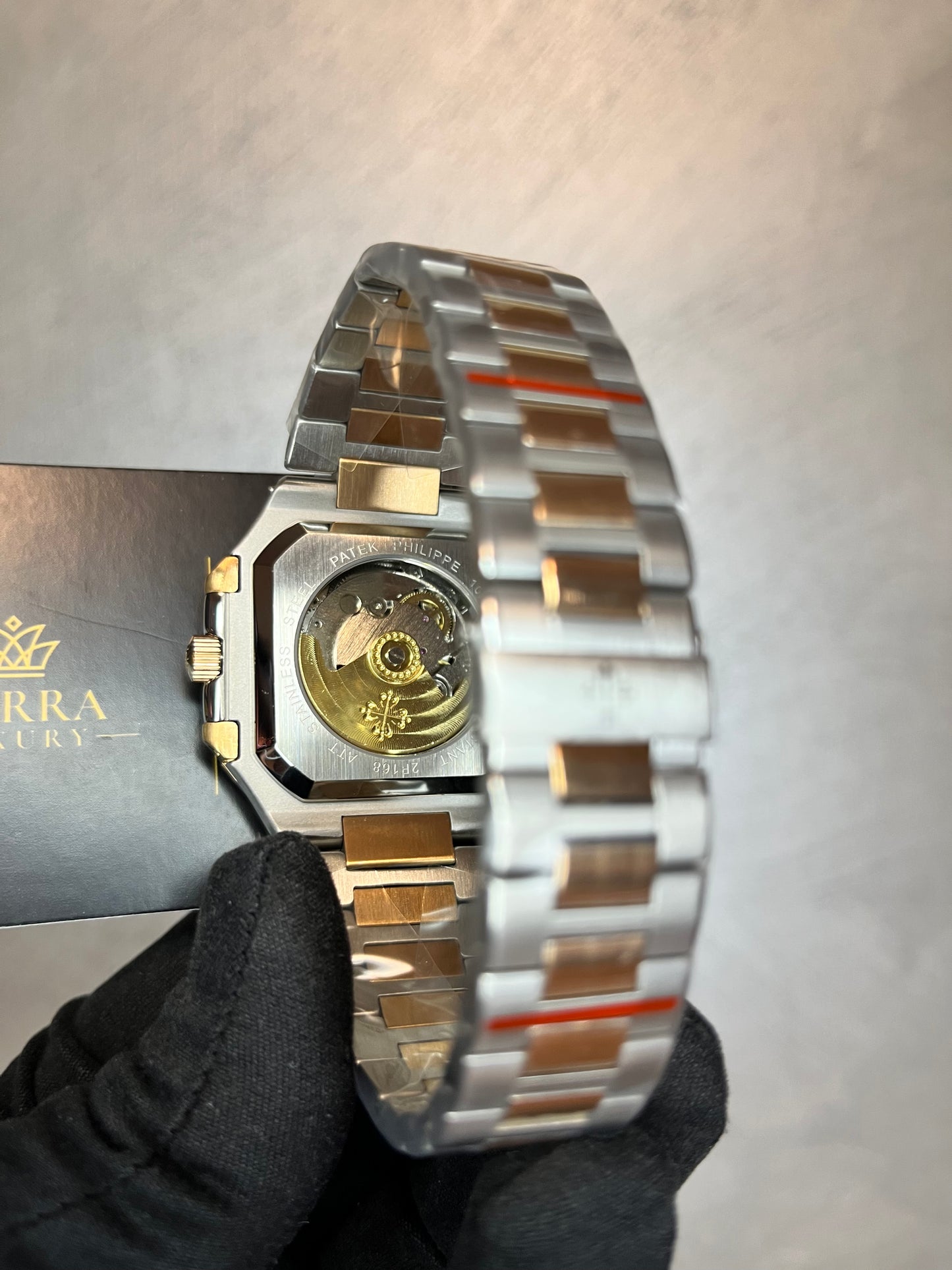 PATEK PHILIPPE CUBITUS ACCIAIO E ORO ROSA QUADRANTE BLU