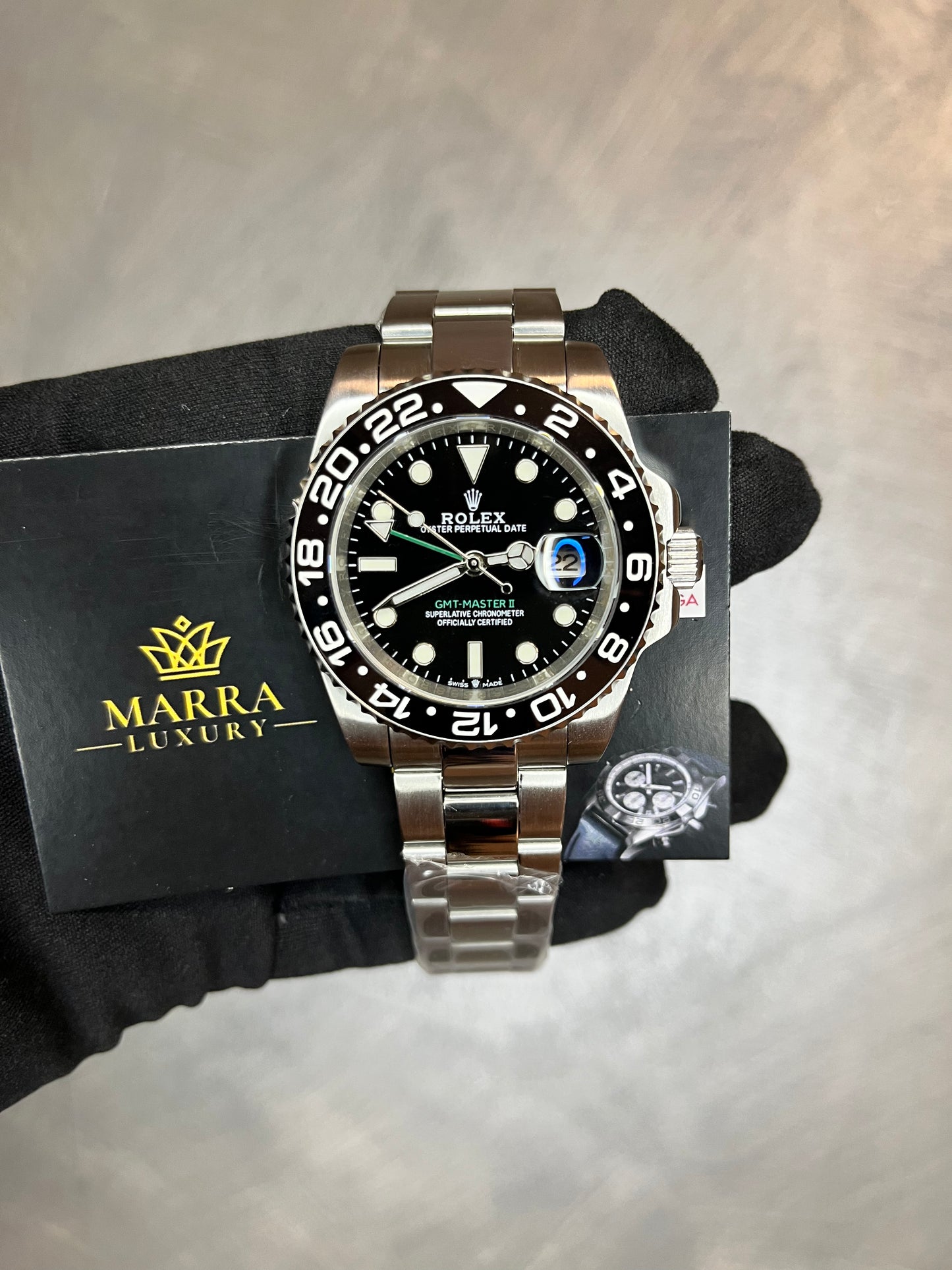 ROLEX GMT MASTER OYSTER BLACK DYAL