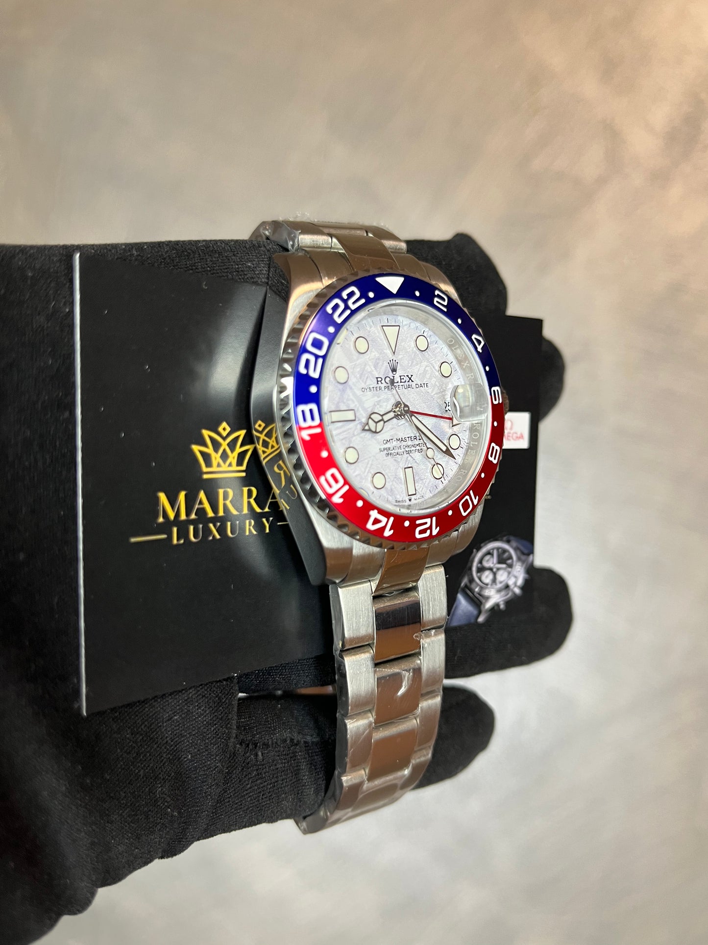 ROLEX GMT MASTER PEPSI QUADRANTE METEORITE
