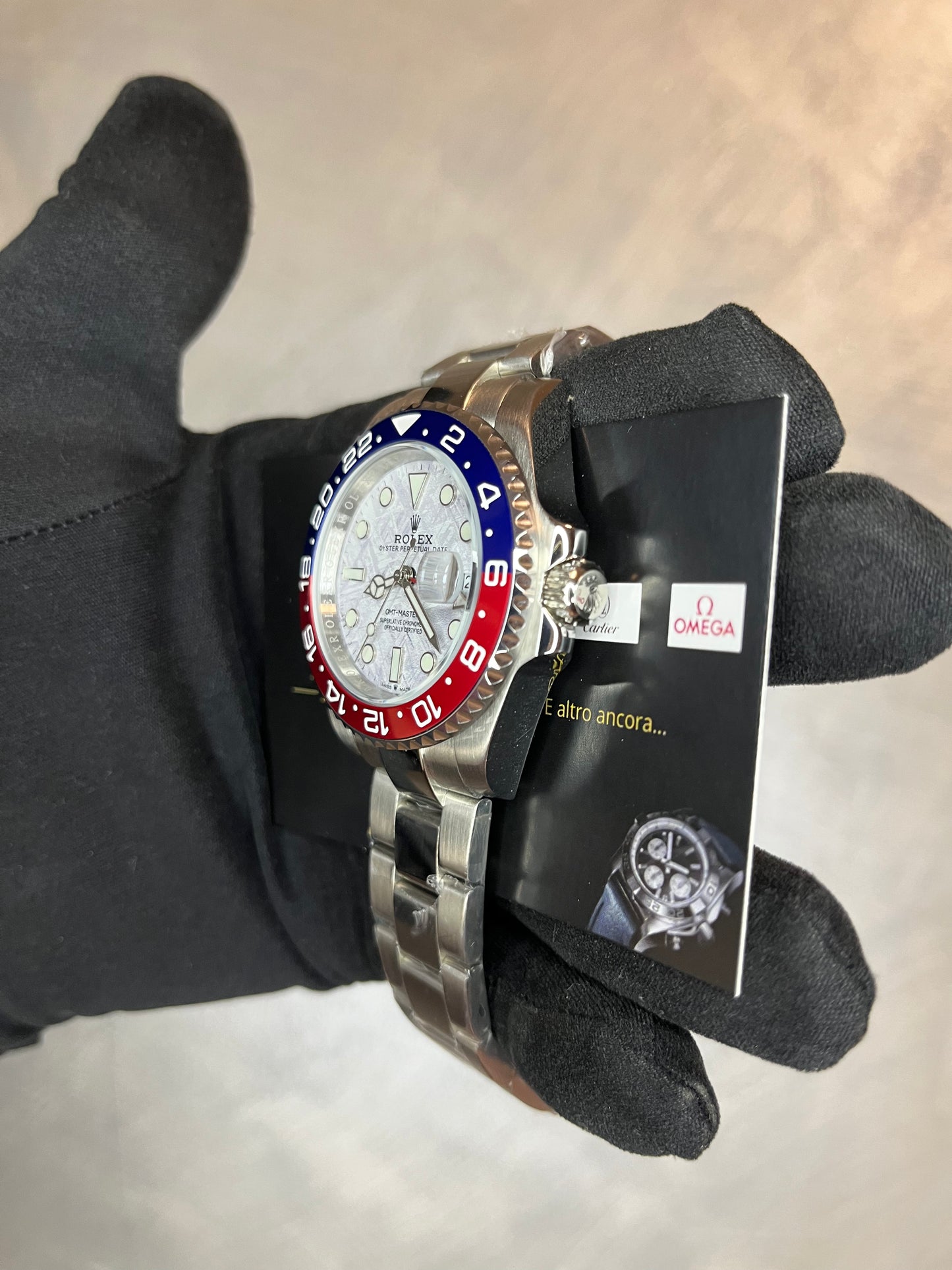 ROLEX GMT MASTER PEPSI QUADRANTE METEORITE
