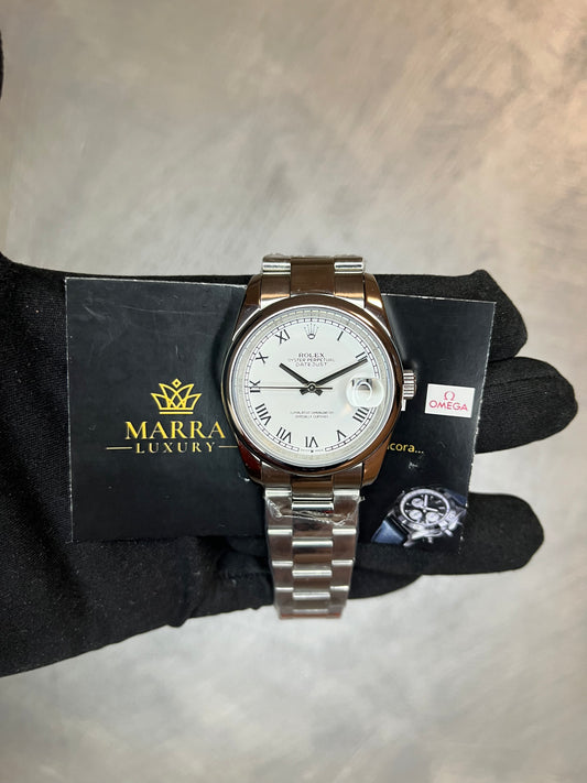 ROLEX DATEJUST OYSTER  QUADRANTE BIANCO NUMERI ROMANI