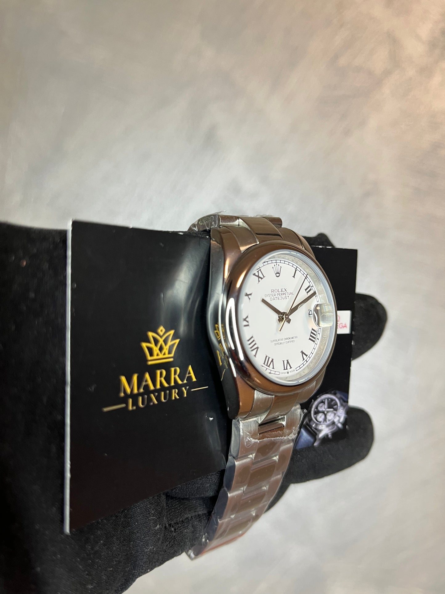 ROLEX DATEJUST OYSTER  QUADRANTE BIANCO NUMERI ROMANI