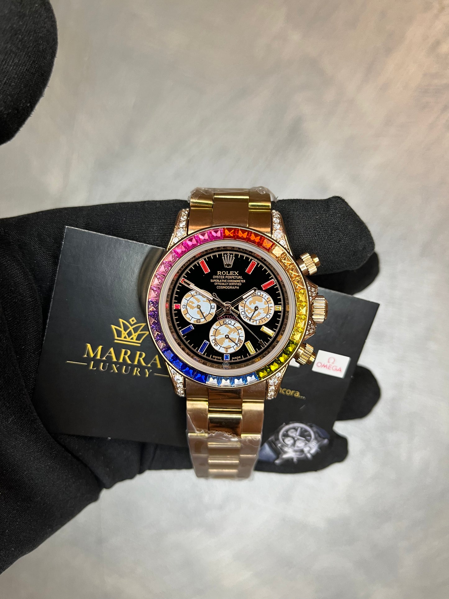 ROLEX DAYTONA RAINBOW ORO ROSA
