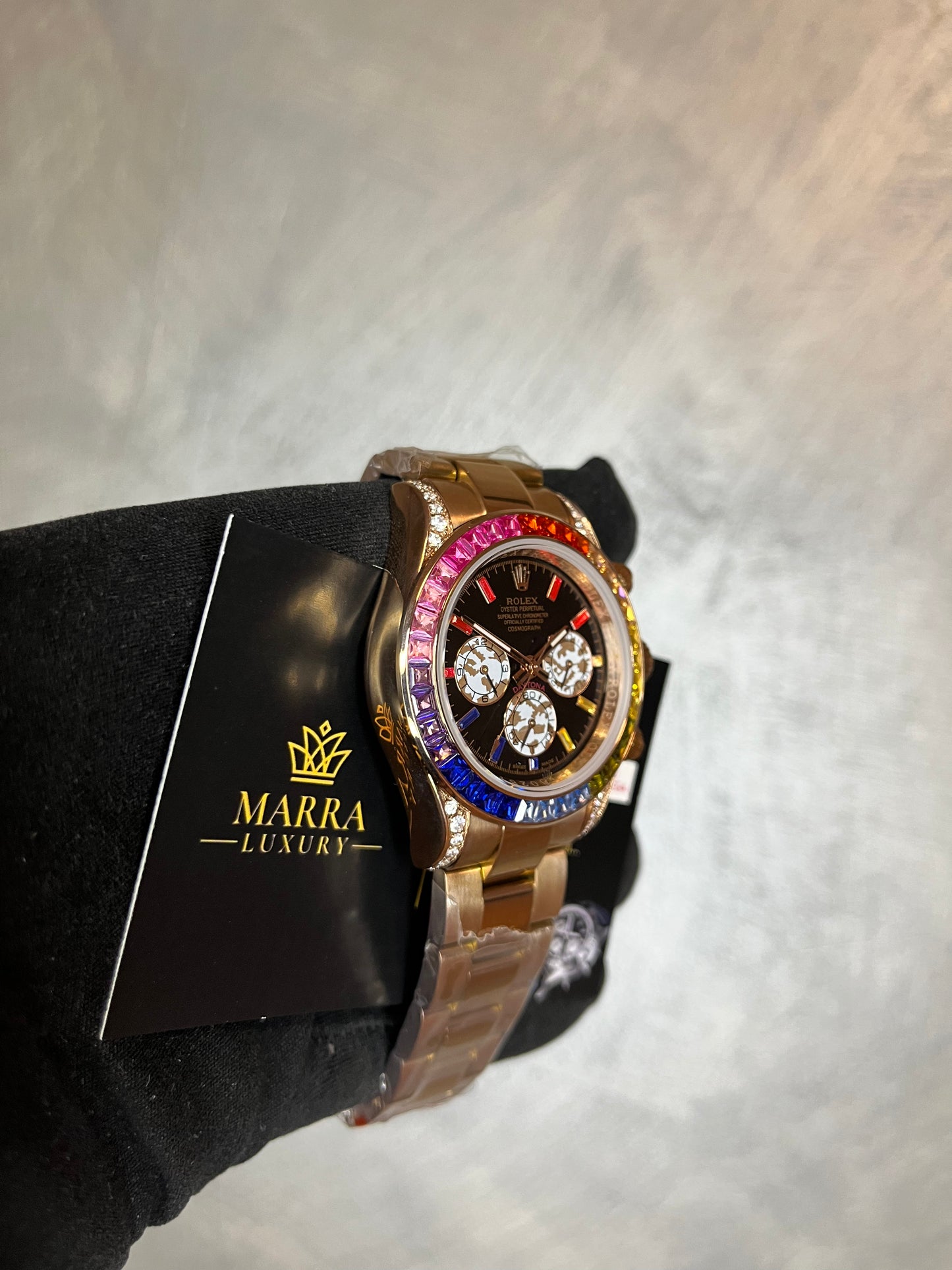 ROLEX DAYTONA RAINBOW ORO ROSA