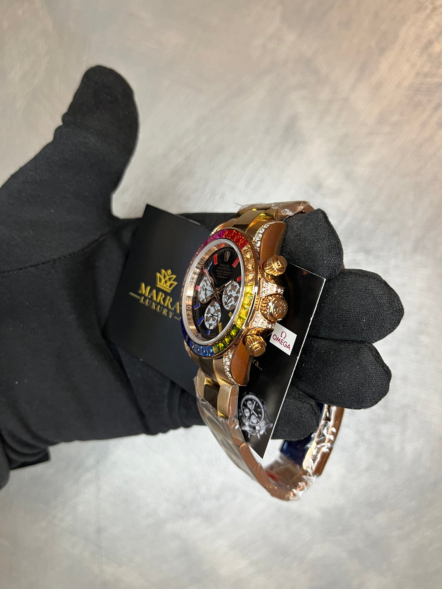 ROLEX DAYTONA RAINBOW ORO ROSA