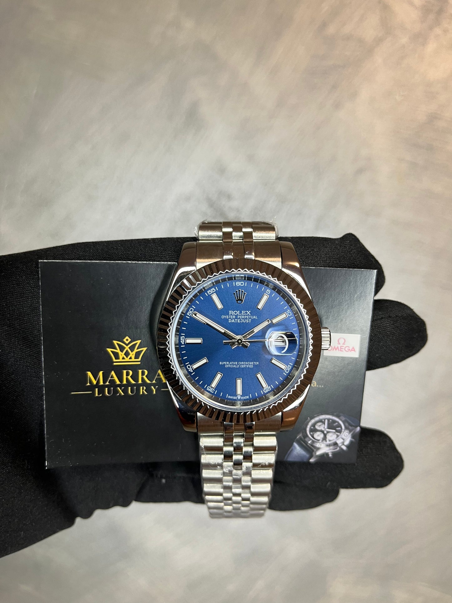 ROLEX DATEJUST CINTURINO JUBILEE QUADRANTE BLU