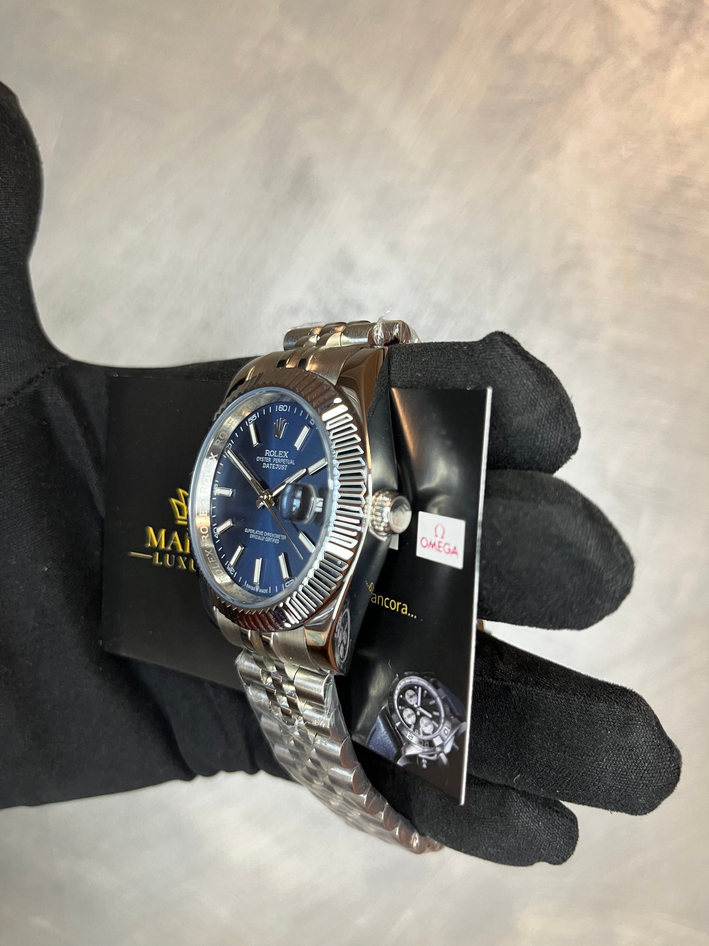 ROLEX DATEJUST CINTURINO JUBILEE QUADRANTE BLU