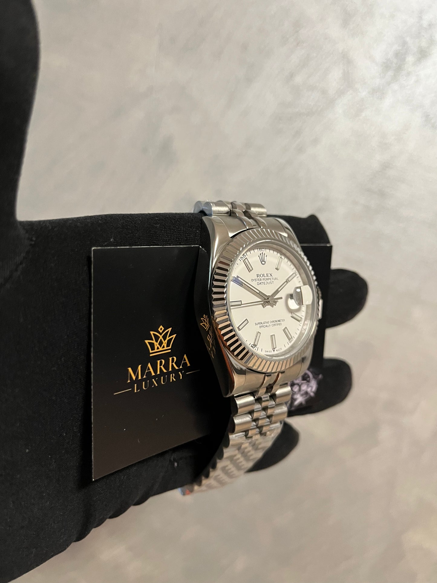 ROLEX DATEJUST CINTURINO JUBILEE QUADRANTE BIANCO