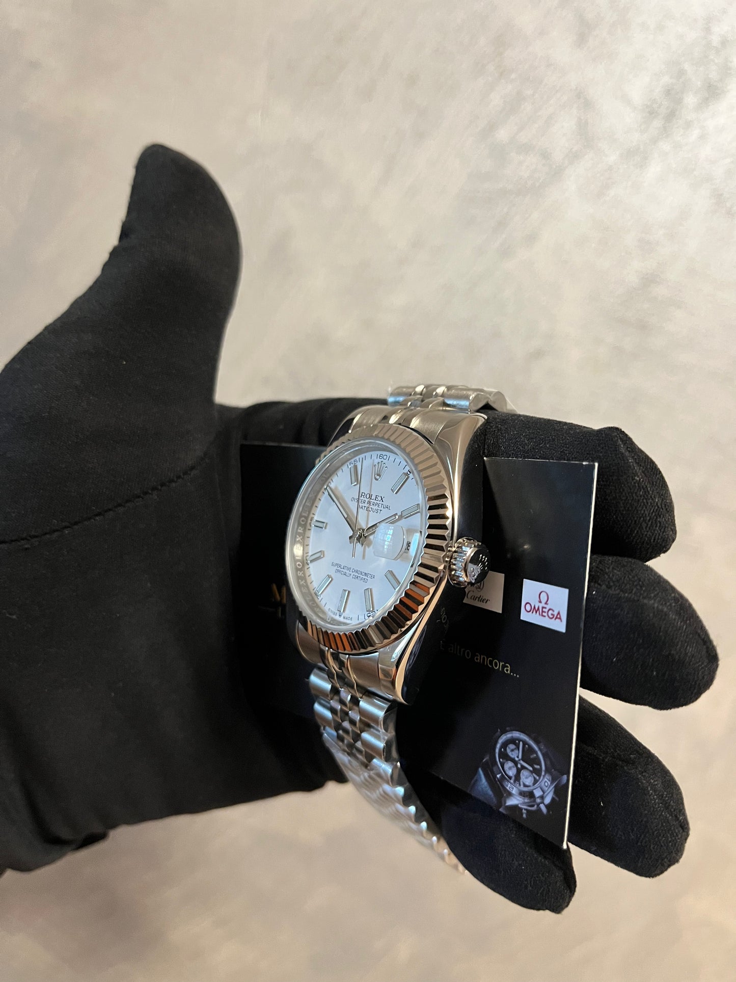 ROLEX DATEJUST CINTURINO JUBILEE QUADRANTE BIANCO